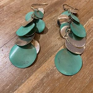 Silver and turquoise earrings